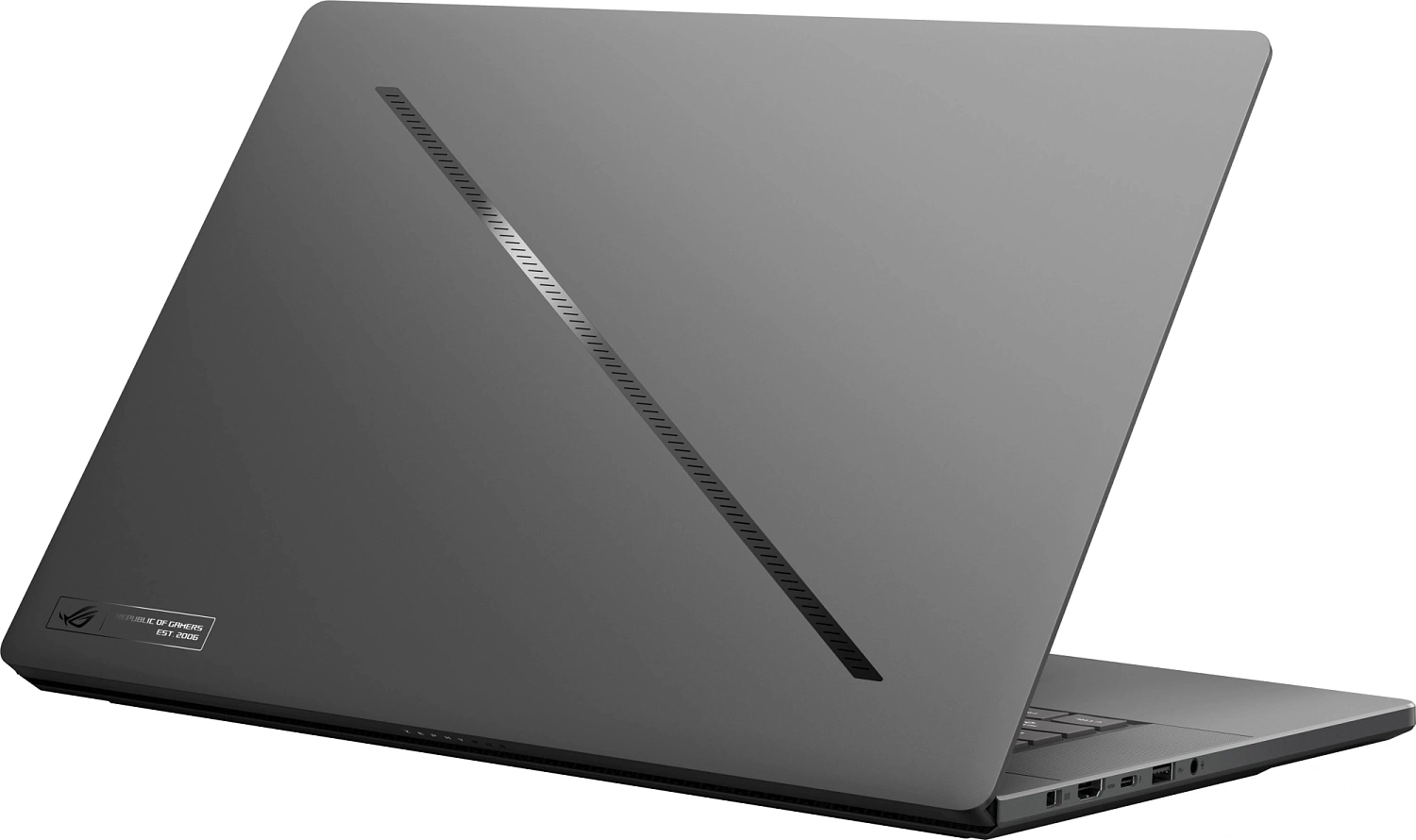 Ноутбук Asus ROG Zephyrus G16 GU605CM-QR111 Core Ultra 7 255H 32Gb SSD1Tb NVIDIA GeForce RTX 5060 8Gb 16" OLED 2.5K (2560x1600) без ОС grey WiFi BT Cam Bag (90NR0M21-M005A0)