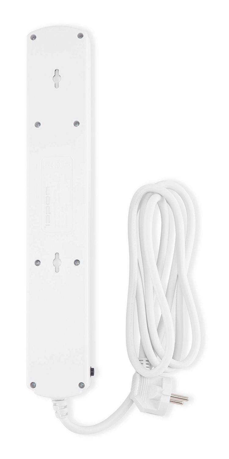 Сетевой фильтр Ippon BK-6-EU-1.8-16-W 1.8м (6 розеток) белый (коробка)