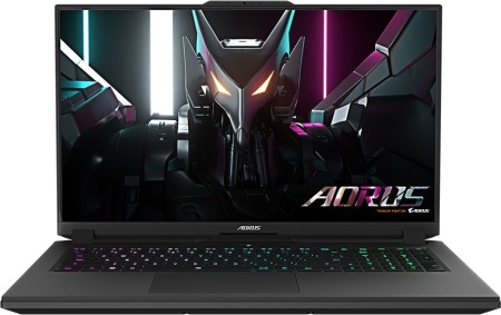 Ноутбук Gigabyte Aorus 7 Core i5 12500H 16Gb SSD512Gb NVIDIA GeForce RTX4050 6Gb 17.3" IPS FHD (1920x1080) Free DOS black WiFi BT Cam (9MF-E2KZ513SD)