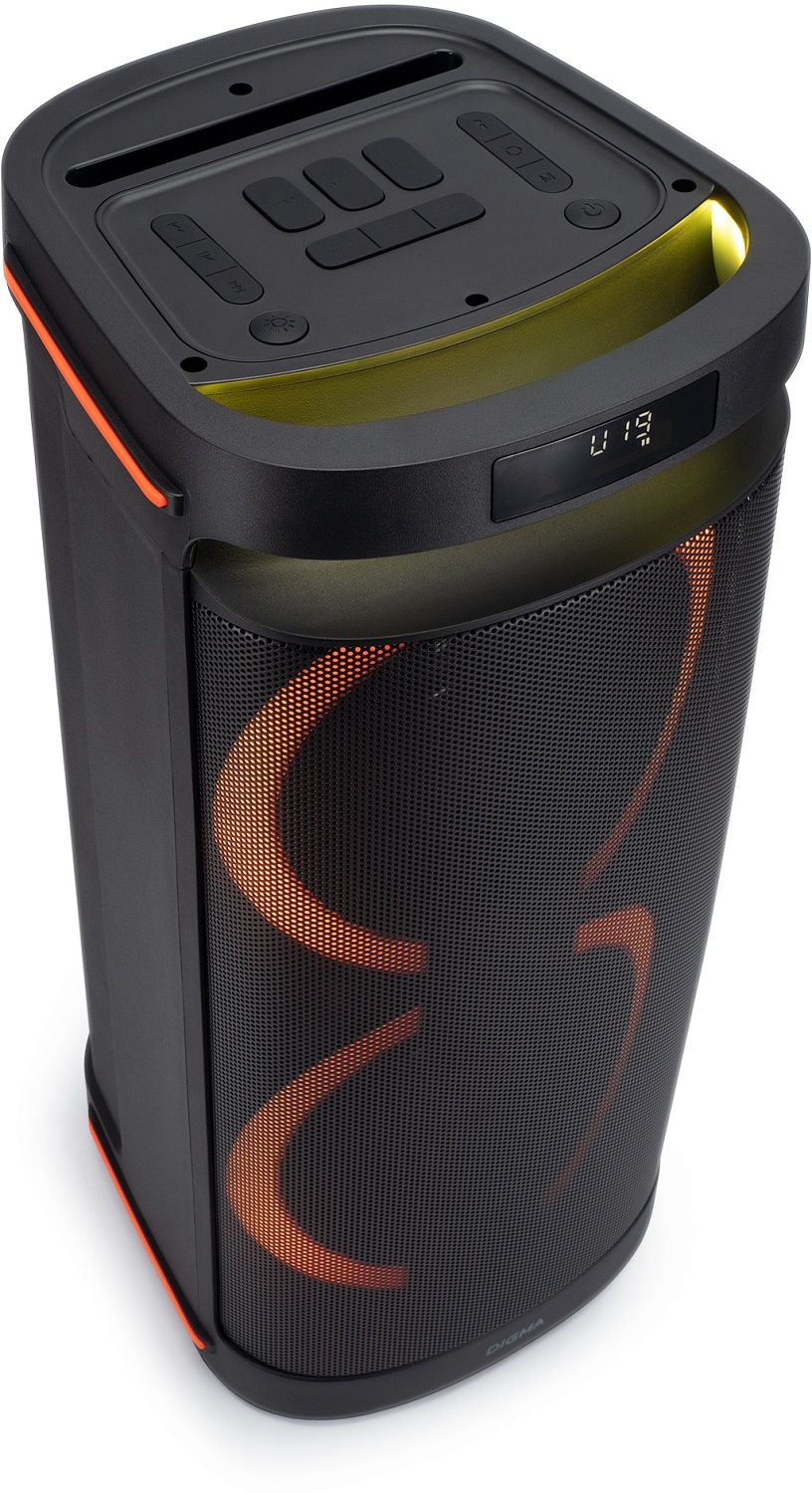 Минисистема Digma D-MC1750 черный 60Вт FM USB BT micro SD