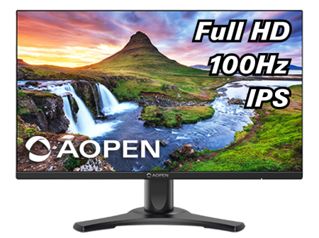 Монитор Aopen 23.8" 24CL2YEbmirx черный IPS LED 1ms 16:9 HDMI M/M матовая HAS Piv 1000:1 250cd 178гр/178гр 1920x1080 100Hz FreeSync VGA 2.3кг