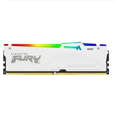 Модуль памяти Kingston 32GB DDR5 6000MHz DIMM FURY Beast White RGB CL40