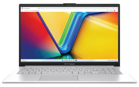 Ноутбуки ASUS Vivobook Go 15 E1504FA-BQ073W AMD Ryzen 5 7520U /LPDDR5 8GB/512GB M.2 SSD /15.6" FHD IPS (1920 x 1080)/WIN11 HOME RUS/Cool Silver/1,6Kg