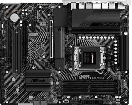 Материнская плата ASROCK X670E PG LIGHTNING, AM5, X670, 4*DDR5, HDMI+DP, 4xSATA3 6.0, M.2 Socket, RAID, 6xUSB 3.2, 4xUSB 2.0, Type-C, ATX; 90-MXBJ60-A0UAYZ
