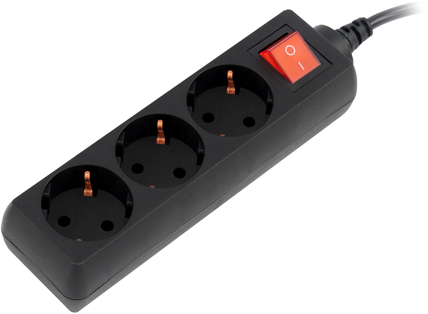 Сетевой фильтр SunWind SW-SP35-B 5м (3 розетки) черный (коробка)