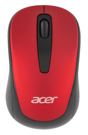 Мышь Acer OMR136 красный оптическая (1000dpi) беспроводная USB для ноутбука (2but)