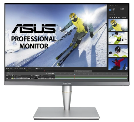 Монитор ASUS 24" PA24AC IPS LED, 1920x1200, 5ms, 400cd/m2, 178°/178°, 100Mln:1, 2*HDMI, DP, USB-Hub, Speakers, HDR400, 60Hz, Tilt, Swivel, Pivot, HAS, VESA, Gray, 90LM04B0-B01370