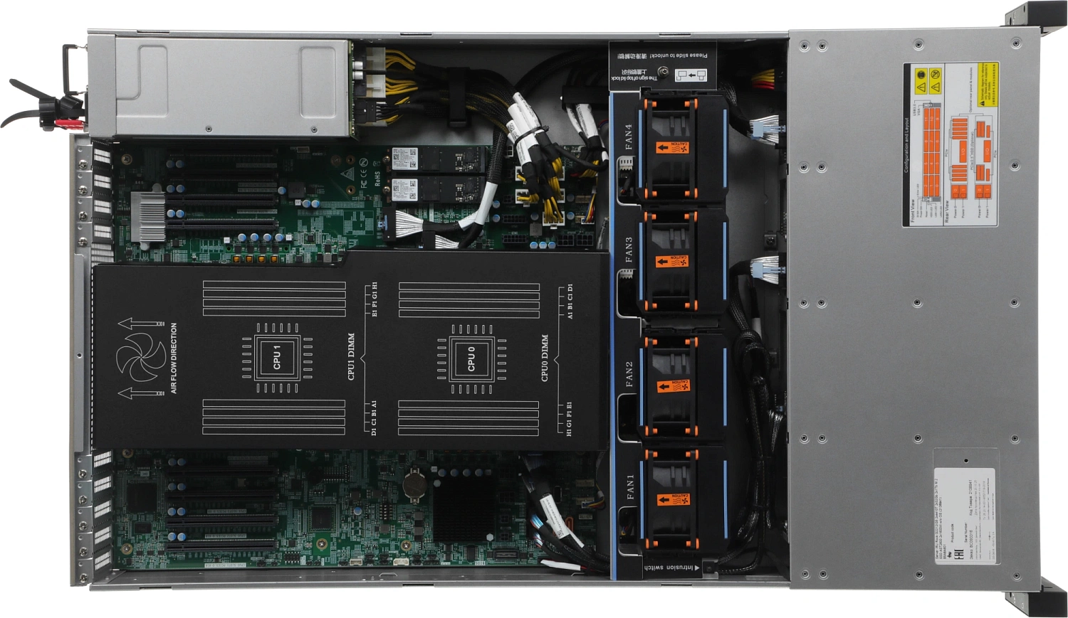 Сервер IRU Rock g2212ig5 2x4410T 2x32Gb 2x480Gb 2.5" SSD SATA 9361-8I 2x1600W w/o OS (2198697)