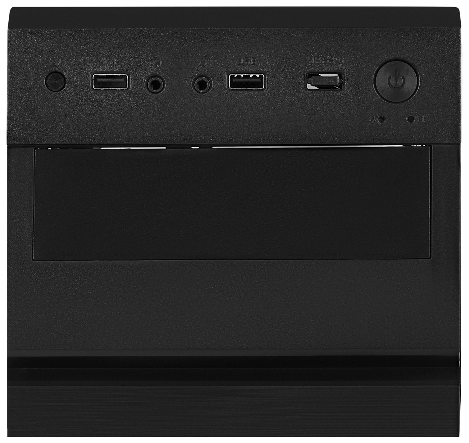 Корпус Digma DC-ATX101-U2 черный без БП ATX 1x80mm 2x120mm 2xUSB2.0 audio