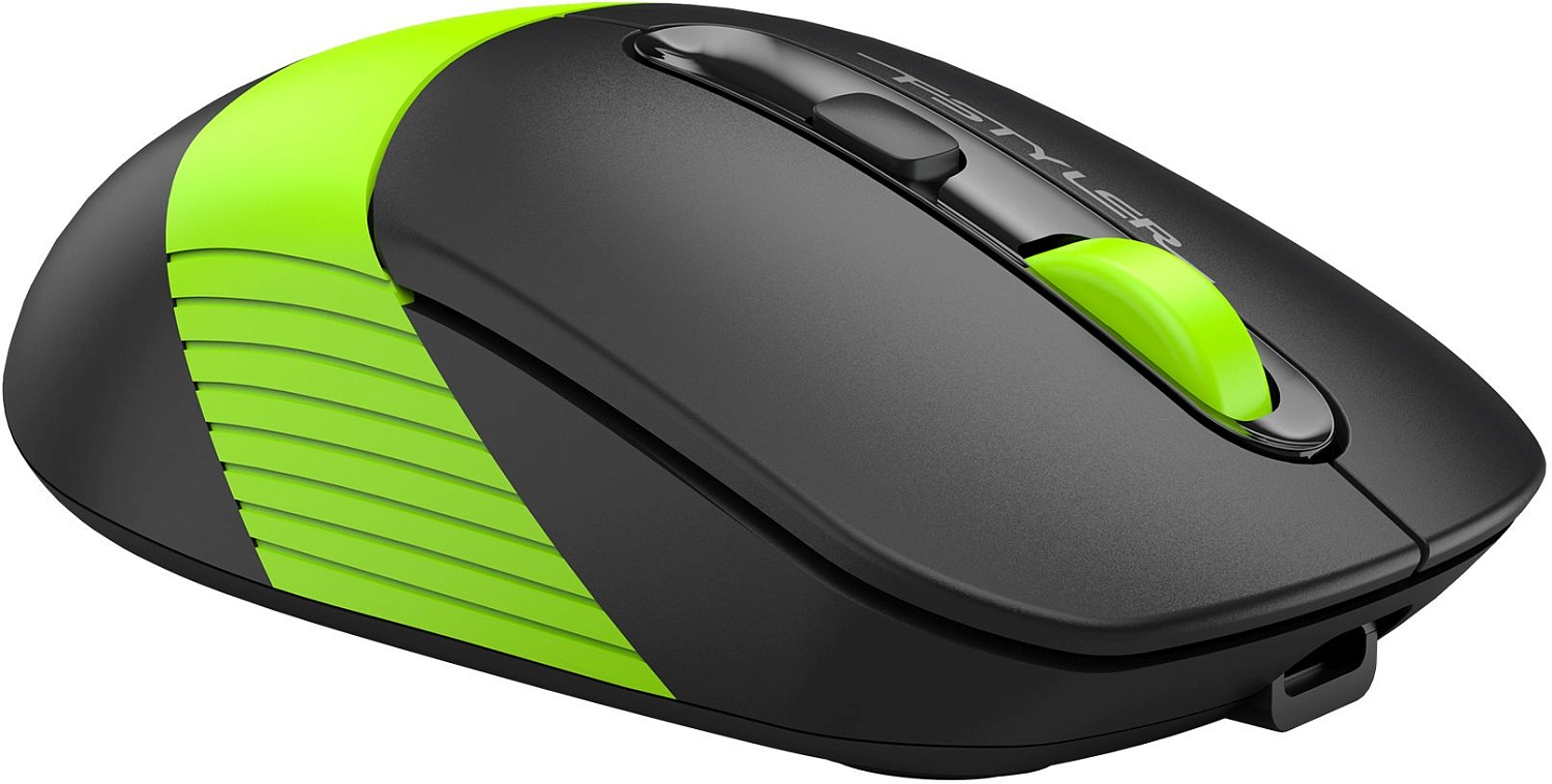 Мышь A4Tech Fstyler FG10CS Air черный/зеленый оптическая (2000dpi) silent беспроводная USB для ноутбука (4but) Мышь A4Tech Fstyler FG10CS Air черный/зеленый оптическая (2000dpi) silent беспроводная USB для ноутбука (4but)