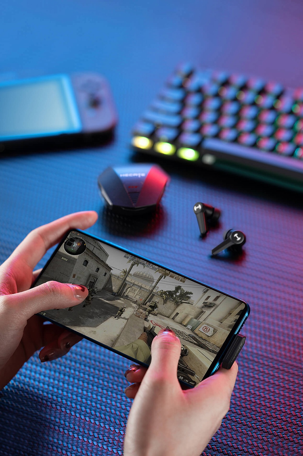 Наушники с микрофоном Edifier GT4 S черный вкладыши BT/Radio в ушной раковине