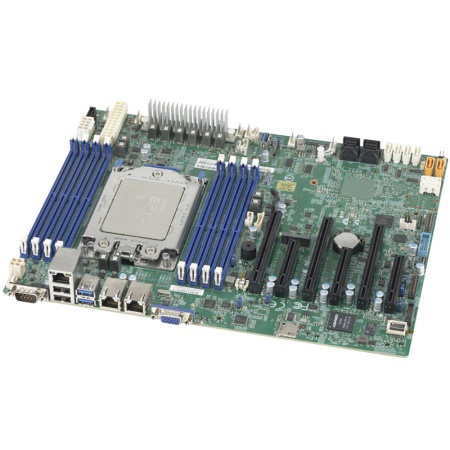 Материнская плата SuperMicro MBD-H11SSL-I-O OEM ATX, AMD EPYC (Socket SP3), 8xDDR4, 16xSATA, M.2, 2x1GbE (Intel® I210), IPMI, 3xPCI-Ex16 + 3xPCI-Ex8, Video port