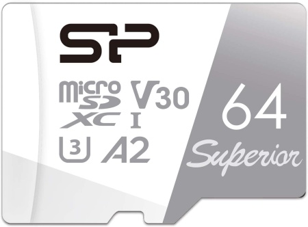 Флеш карта microSDXC Silicon Power 64GB SP064GBSTXDA2V20SP Superior + adapter