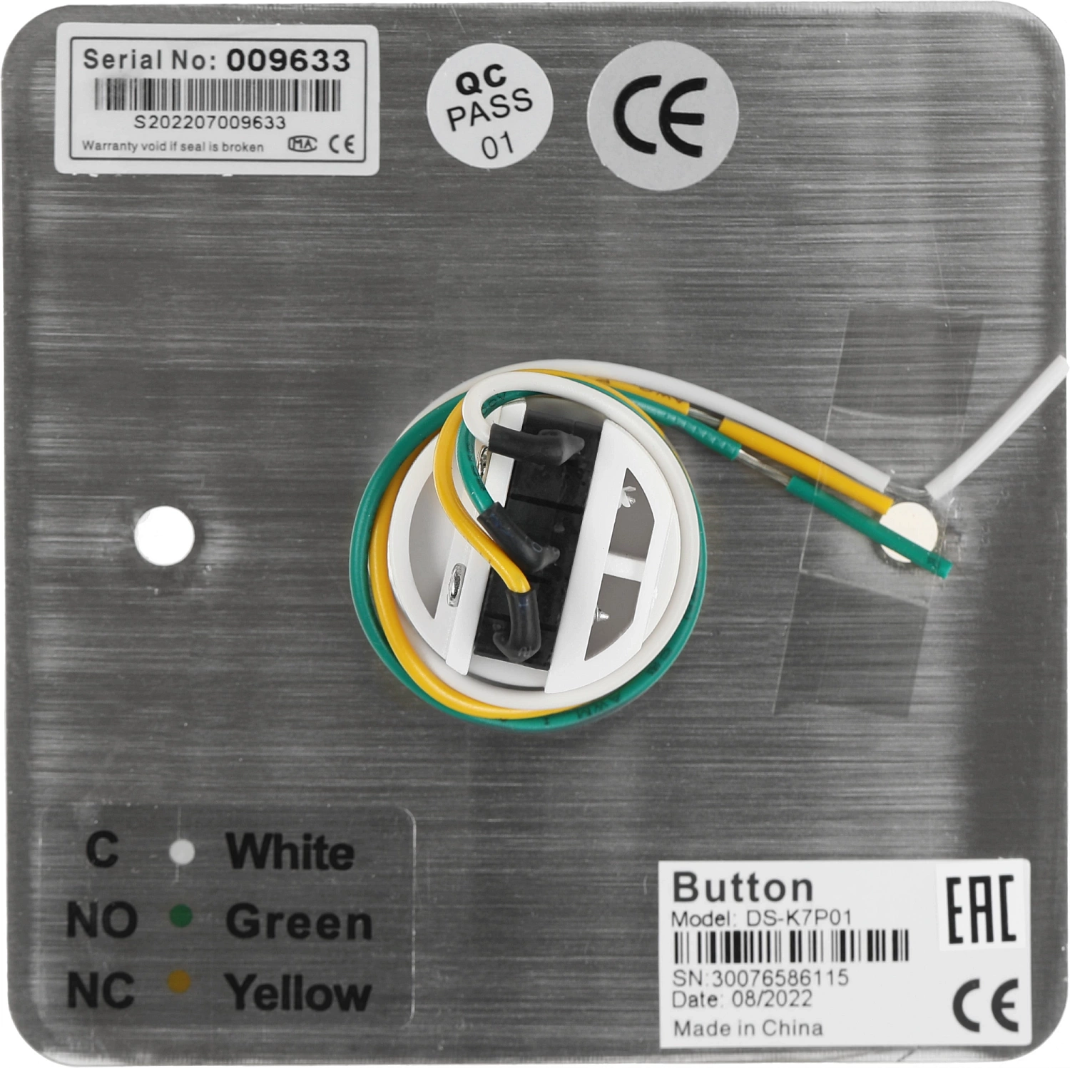 Кнопка выхода Hikvision DS-K7P01