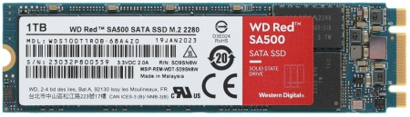 WD SSD Red SA500 NAS, 1000GB, M.2(22x80mm), SATA3, R/W 560/530MB/s, IOPs 95 000/85 000 1ТБ M2.2280