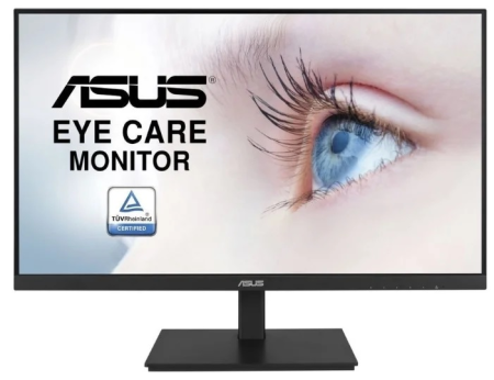 Монитор ASUS 27" VA27DQSB IPS LED, 1920x1080, 5ms, 250 cd/m, 178°/178°, 100M:1, D-Sub, HDMI, DP, USB-hub, 75Hz, Speakers, FreeSync, GamePlus Tec., HAS, Tilt, Swivel, Pivot, VESA, Black, 90LM06H9-B01370 3 year