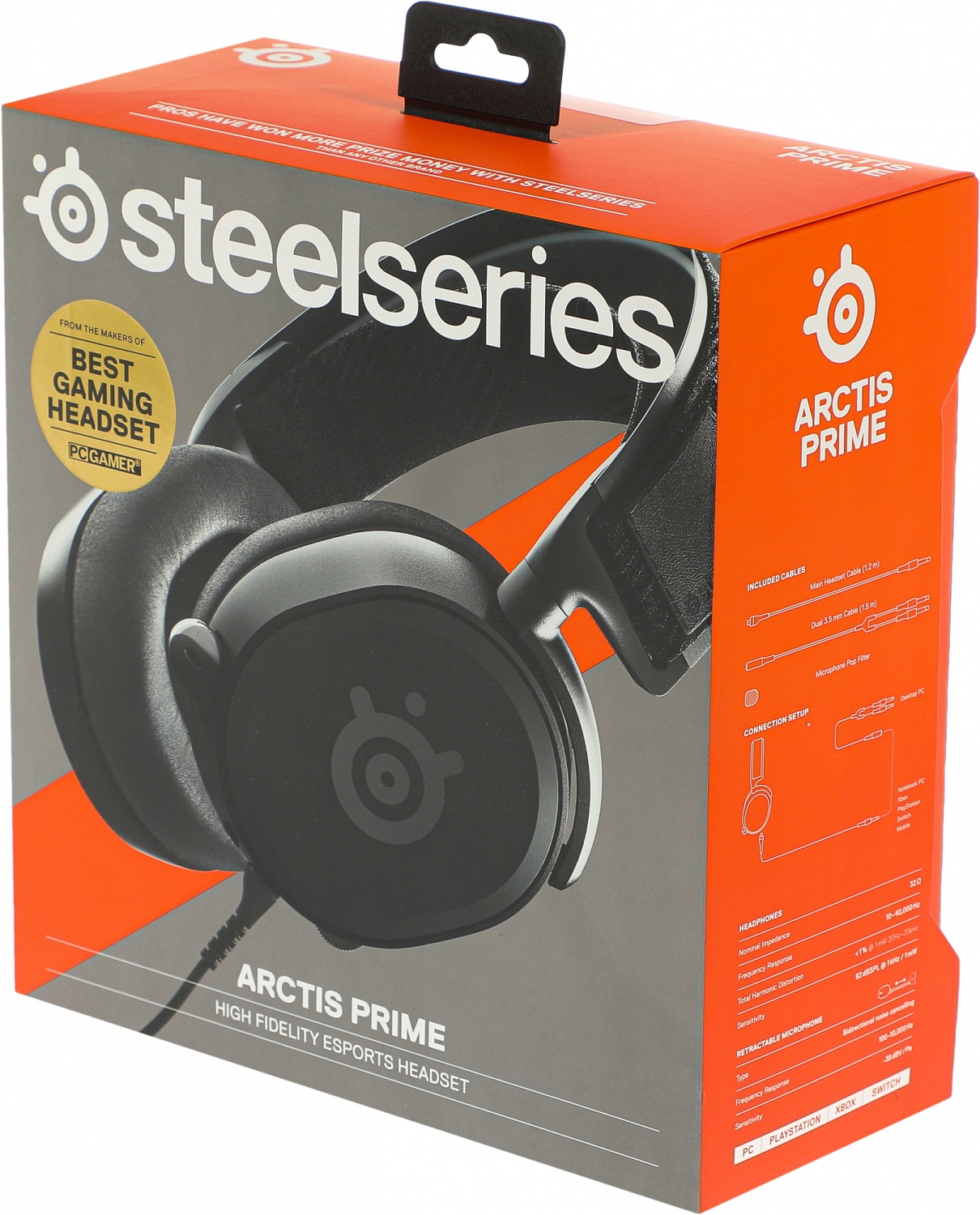 Наушники с микрофоном Steelseries Arctis Prime черный 1.2м мониторные оголовье (61487)