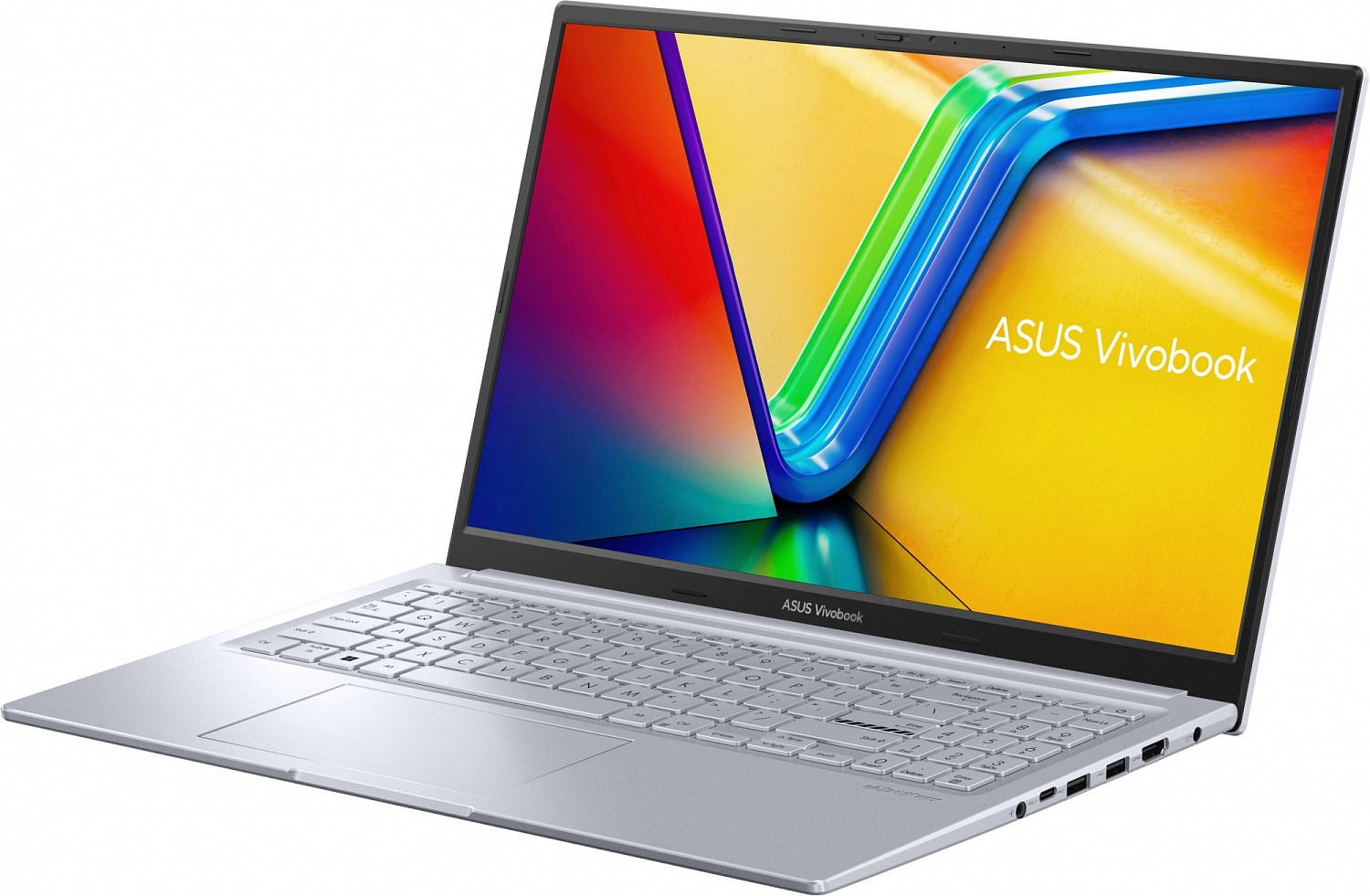 Ноутбук Asus Vivobook 15X OLED K3504ZA-MA195 Core i5 1235U 8Gb SSD512Gb Intel Iris Xe graphics 15.6" OLED 2.8K (2880x1620) noOS silver WiFi BT Cam (90NB11S2-M00820)