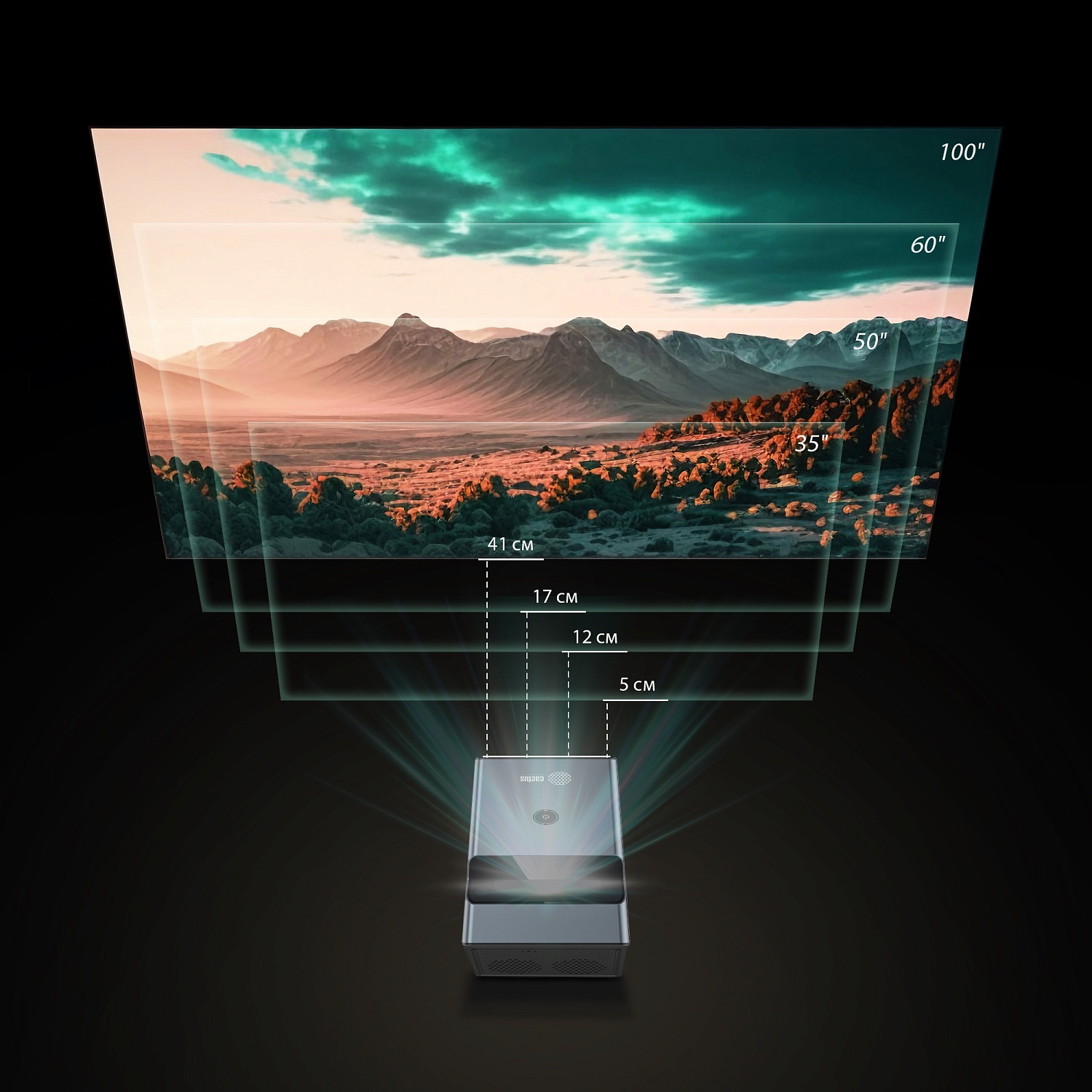 Проектор Cactus CS-PRU.03B.WUXGA-A DLP 6500Lm (1920x1080) 2000:1 ресурс лампы:30000часов 1xUSB typeA 1xHDMI 1.5кг