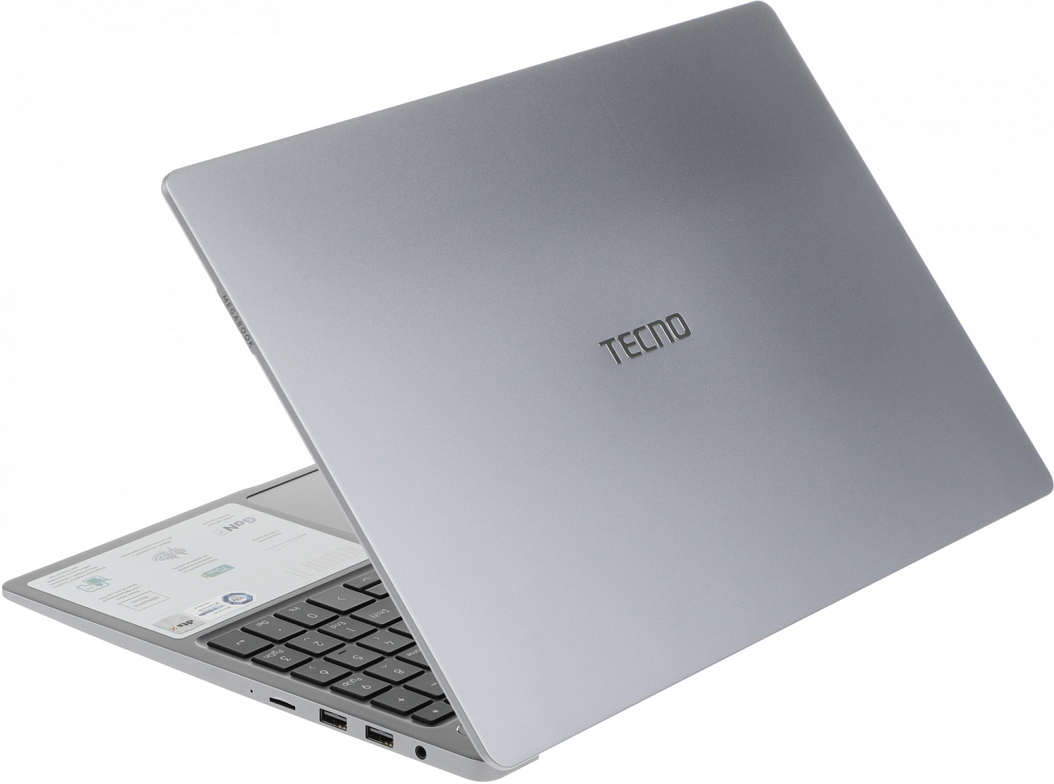 Ноутбук Tecno MegaBook T1 Ryzen 5 5560U 16Gb SSD512Gb AMD Radeon 15.6" IPS FHD (1920x1080) Windows 11 Home 64 grey WiFi BT Cam 6060mAh (71003300136)