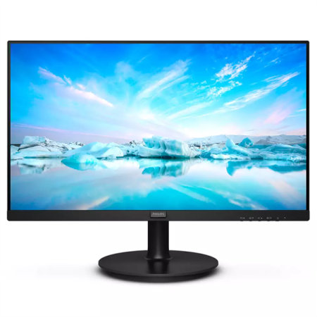 Монитор 23,8" Philips 241V8LAB 1920x1080, WLED, 16:9, VA, 250cd, 3000:1, MID, 4ms, 178/178, VGA, HDMI, 100Hz, Speakers, Tilt, Внутр, VESA, Black, 3y