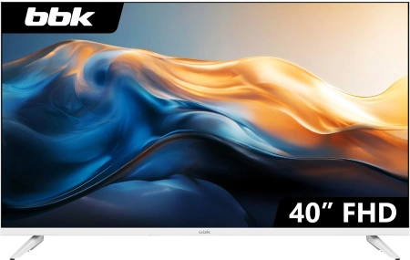 Телевизор LED BBK 40" 40LEM-1041/FTS2C (W) белый FULL HD 60Hz DVB-T2 DVB-C DVB-S2 USB (RUS)