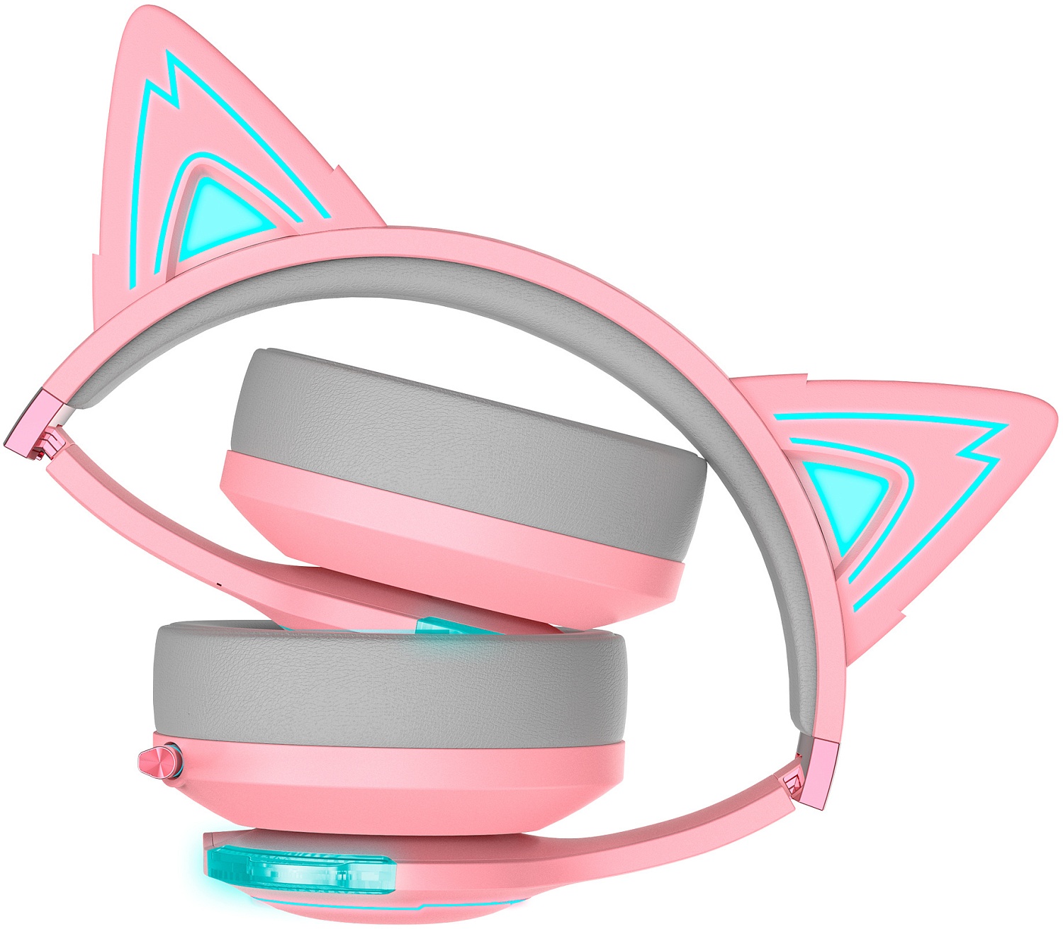 Наушники с микрофоном Edifier G5BT Cat розовый/серый мониторные BT оголовье