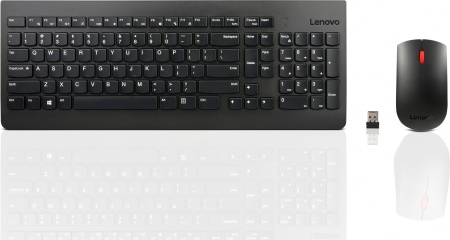 Клавиатура + мышь Lenovo Combo 4X30M39487 клав:черный мышь:черный USB беспроводная