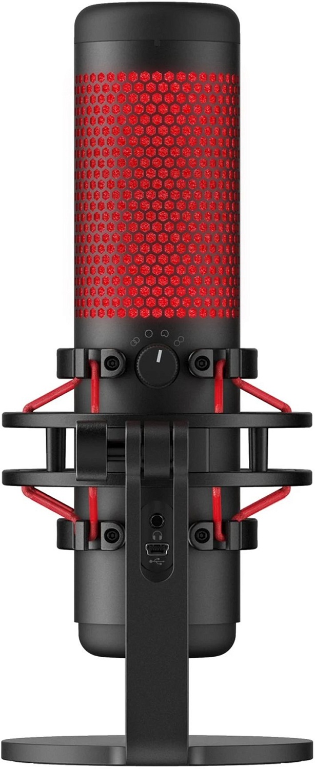 Микрофон проводной HyperX QuadCast (HX-MICQC-BK) 3м черный