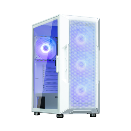 Корпус ZALMAN I3 NEO ARGB WHITE, ATX, WHITE, FRONT MESH, WINDOW, 2x3.5", 3x2.5", 1xUSB2.0, 2xUSB3.0, FRONT 3x120mm ARGB, REAR 1x120mm ARGB