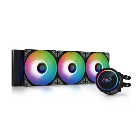 GAMMAXX L360 A-RGB (Black) {6} (727170) (Radiator L 402mm, Height Rad+Fan 52mm, Tube 465mm, Fan ARGB 120mm*3, Fan 500~1800RPM ±10%, < 30 dB(A), Fan 4-pin PWM, Pump 3-pin, A-RGB 5VDC Socket AMD AM4, Intel LGA 2066/2011-v3/2011/1200/115x) (727170)