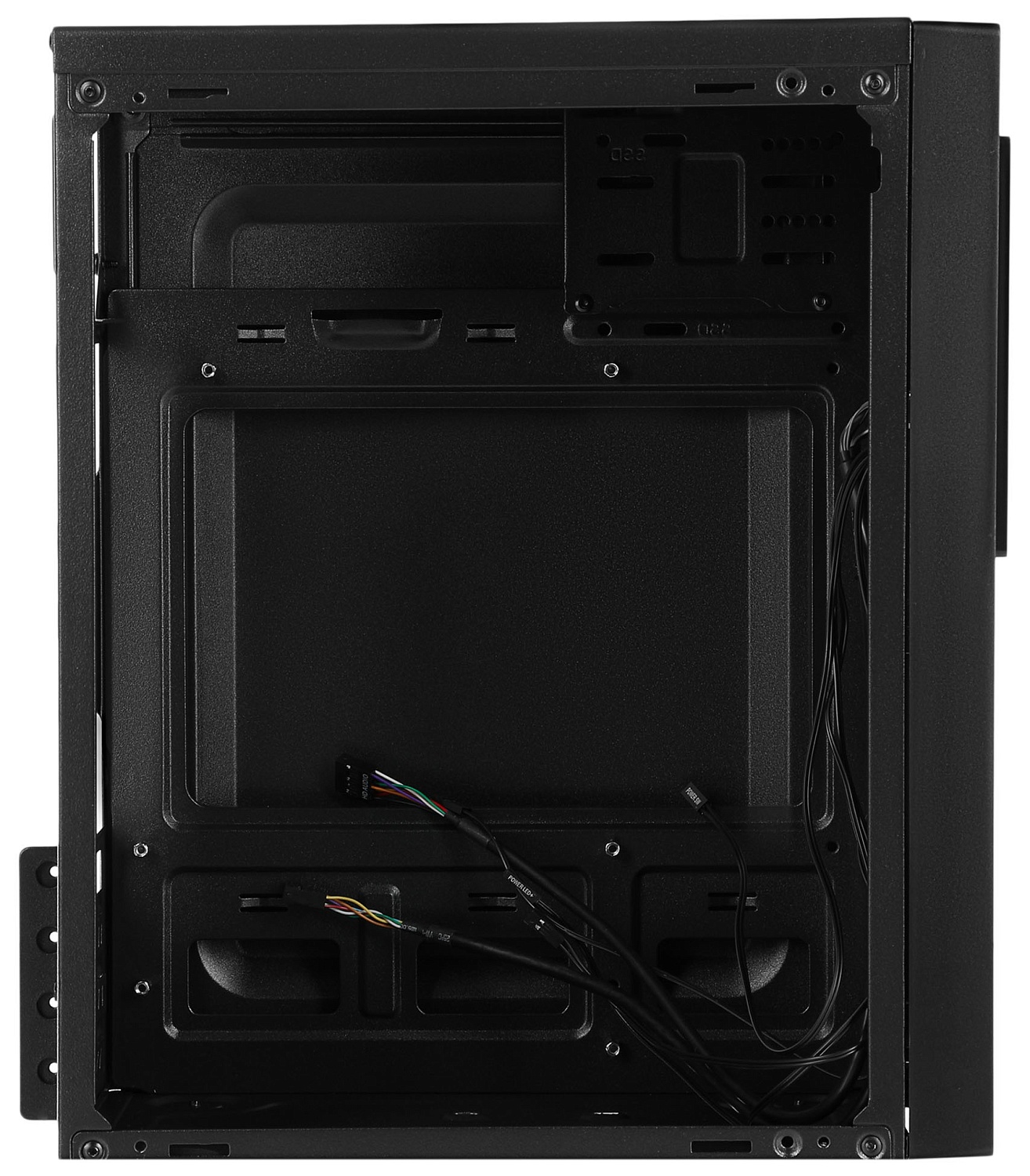 Корпус Digma DC-MATX103-U2 черный без БП mATX 1x80mm 2x120mm 2xUSB2.0 audio