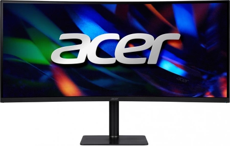 Монитор 34" ACER Nitro CZ342CURVbmiphuzx Black (Curved 1000R Black, 21:9, VA, 3440x1440, 1 / 0,5ms, 300cd, 180Hz, 1xHDMI(2.0) + 1xDP(1.4) + 1xType-C(65W) + Audio out + USB2.0+USB-B (2up 2down), Speakers 3Wx2, FreeSync Premium, HDR 10, H.Adj. 110, Delta E