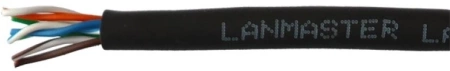 кабель Кабель LANMASTER U/UTP, 4 пары, Кат. 5E, 350 МГц, LSZH, нг(А)-HF, черный, 305 м