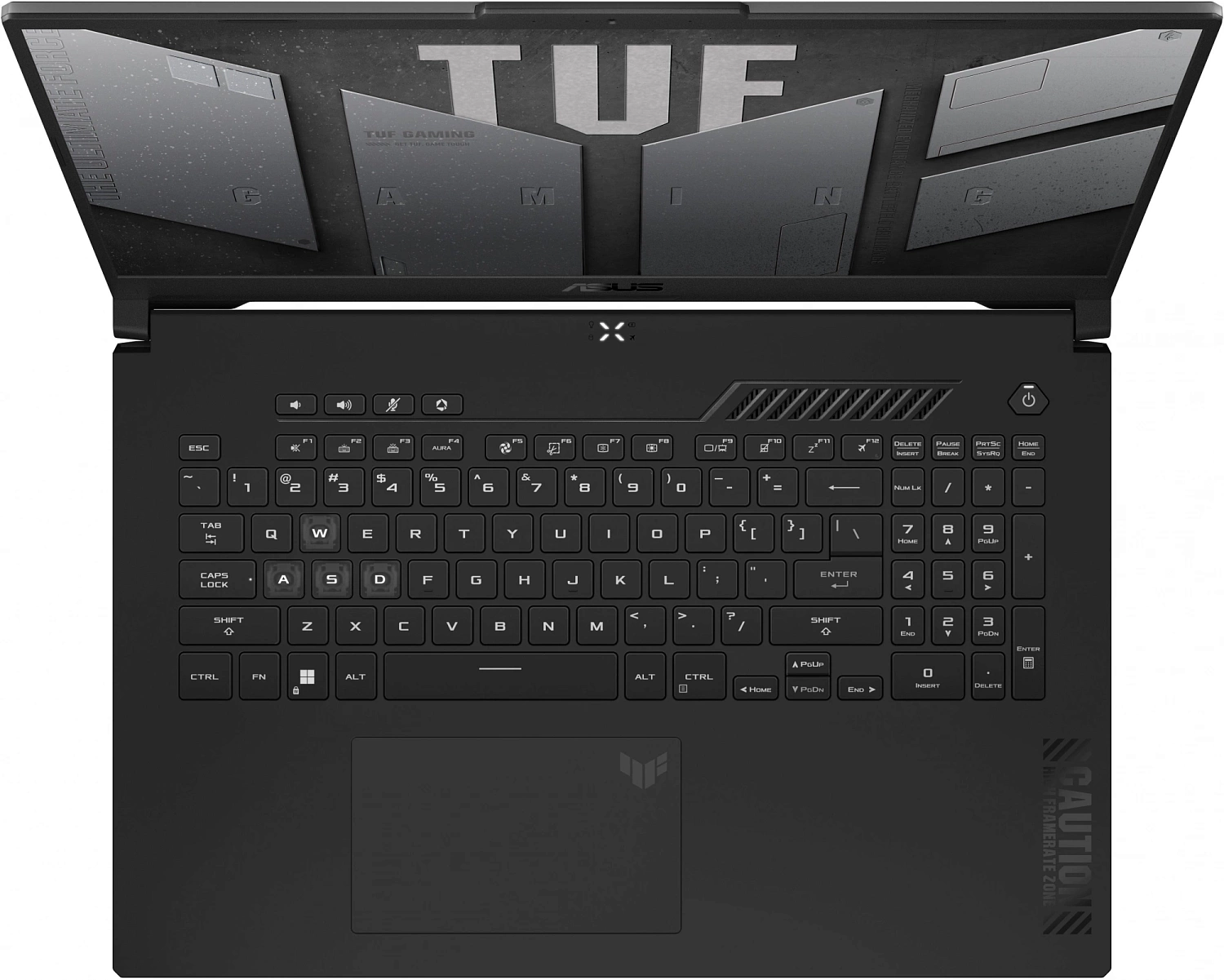Ноутбук Asus TUF Gaming A17 FA707XV-HX035 Ryzen 9 7940HS 16Gb SSD512Gb NVIDIA GeForce RTX4060 8Gb 17.3" IPS FHD noOS grey WiFi BT Cam (90NR0E95-M001Y0)