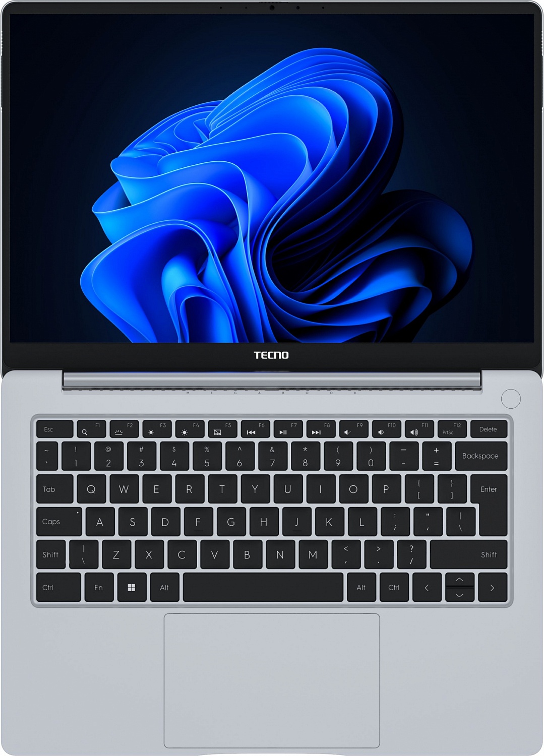 Ноутбук Tecno MegaBook T1 Core i5 1155G7 16Gb SSD512Gb Intel Iris Xe graphics 14.1" IPS FHD (1920x1080) noOS 64 silver WiFi BT Cam 6510mAh (71003300130)