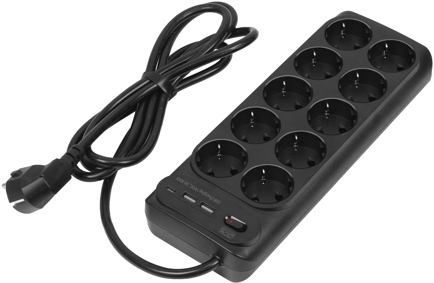 Сетевой фильтр Powercom SP-10 USB2A1СB 1.8м 1.8м (10 розеток) черный (коробка) Сетевой фильтр Powercom SP-10 USB2A1СB 1.8м 1.8м (10 розеток) черный (коробка)