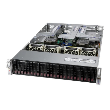 SYS-220U-TNR 2U, 2xLGA4189 (up to 270W), iC621A (X12DPU), 32xDDR4, 24x2.5 SAS/SATA (22xNVME Gen4 (opt)), 1x PCIE 4.0x16 (75W), 4x PCIE 4.0x8 (25W), 1x PCIE 4.0x8 internal LP, OOB, 2x1600W (411795)