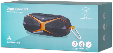 Беспроводная колонка Accesstyle Aqua Sport BT Black-Orange