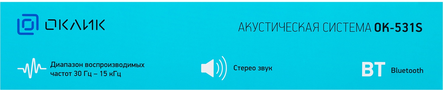 Саундбар Оклик OK-531S 2.0 6Вт черный