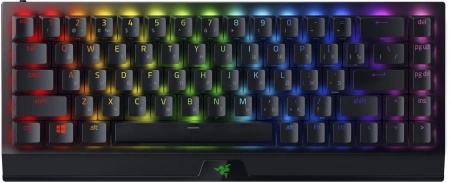 Клавиатура Razer BlackWidow V3 Mini HyperSpeed механическая черный USB беспроводная BT/Radio for gamer LED