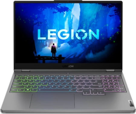 Ноутбук Lenovo Legion 5 15IAH7H Core i7 12700H 16Gb SSD1Tb NVIDIA GeForce RTX 3060 6Gb 15.6" IPS WQHD (2560x1440) noOS grey WiFi BT Cam (82RB00ESRK)