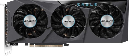 Видеокарта Gigabyte PCI-E 4.0 GV-N3070EAGLE-8GD 2.0 LHR NVIDIA GeForce RTX 3070 8Gb 256bit GDDR6 1725/14000 HDMIx2 DPx2 HDCP Ret