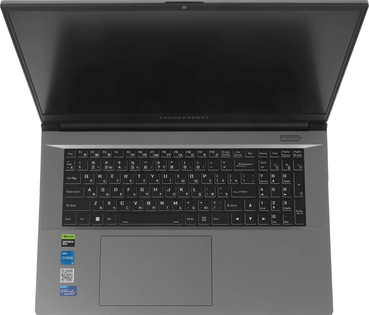 Ноутбук Thunderobot 911 Plus SD Core i5 12450H 16Gb SSD512Gb NVIDIA GeForce RTX 3050 4Gb 17.3" IPS FHD (1920x1200) FreeDOS grey WiFi BT Cam (JT009800KRU)