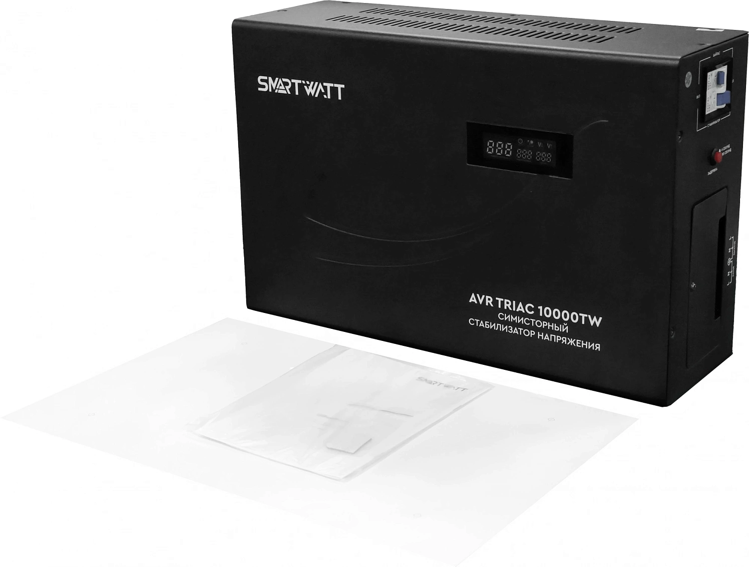 Стабилизатор напряжения Smartwatt AVR Triac 10000TW 10000ВА черный