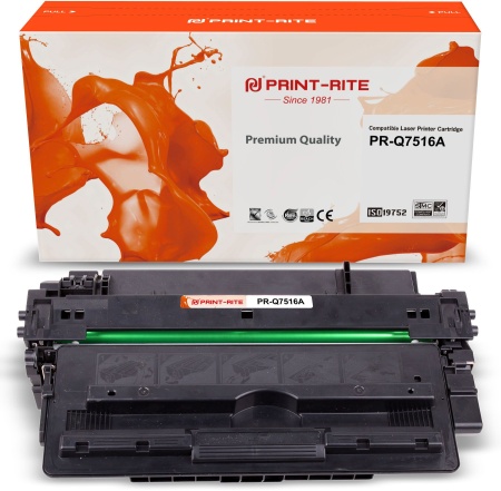 Картридж лазерный Print-Rite PR-Q7516A TFH415BPU1J черный (12000стр.) для HP LJ 5200/5200N/5200L/5200TN/5200DTN