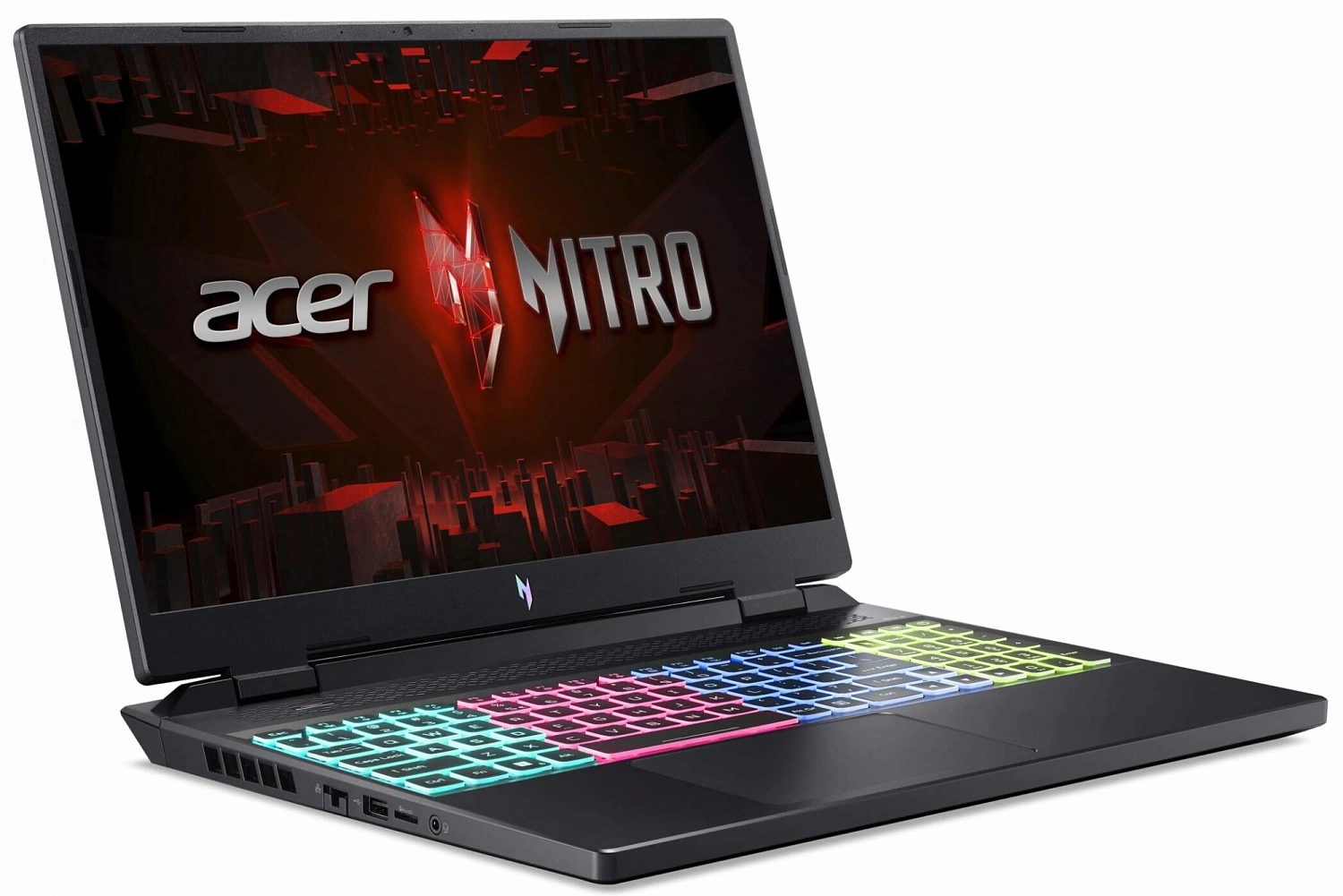 Ноутбук Acer Nitro 16 AN16-41-R5H9 Ryzen 5 7640HS 16Gb SSD1Tb NVIDIA GeForce RTX4050 6Gb 16" IPS WUXGA (1920x1200) noOS black WiFi BT Cam (NH.QLKCD.002)