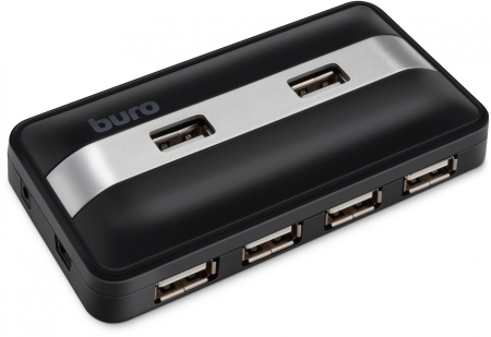 Разветвитель USB 2.0 Buro BU-HUB7-U2.0 7порт. черный