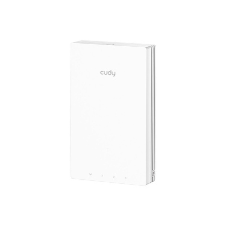 Точка доступа Wi-Fi CUDY AC1200 Gigabit Wall-Plate Access Point AC1200 Dual Band Gigabit Wall Plate Access Point, MT7621DAN+MT7613B+MT7603E, 867Mbps at 5GHz + 300Mbps at 2.4GHz, 1 x Gigabit PoE-IN Port, 802.3af / at, 4 x Gigabit RJ45 ports, LAN1 support P