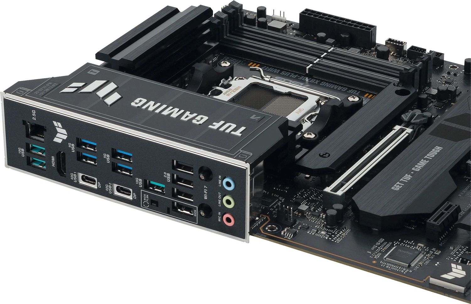 Материнская плата Asus TUF GAMING X870E-PLUS WIFI7 SocketAM5 AMD X870 4xDDR5 ATX AC`97 8ch(7.1) 2.5Gg RAID+HDMI